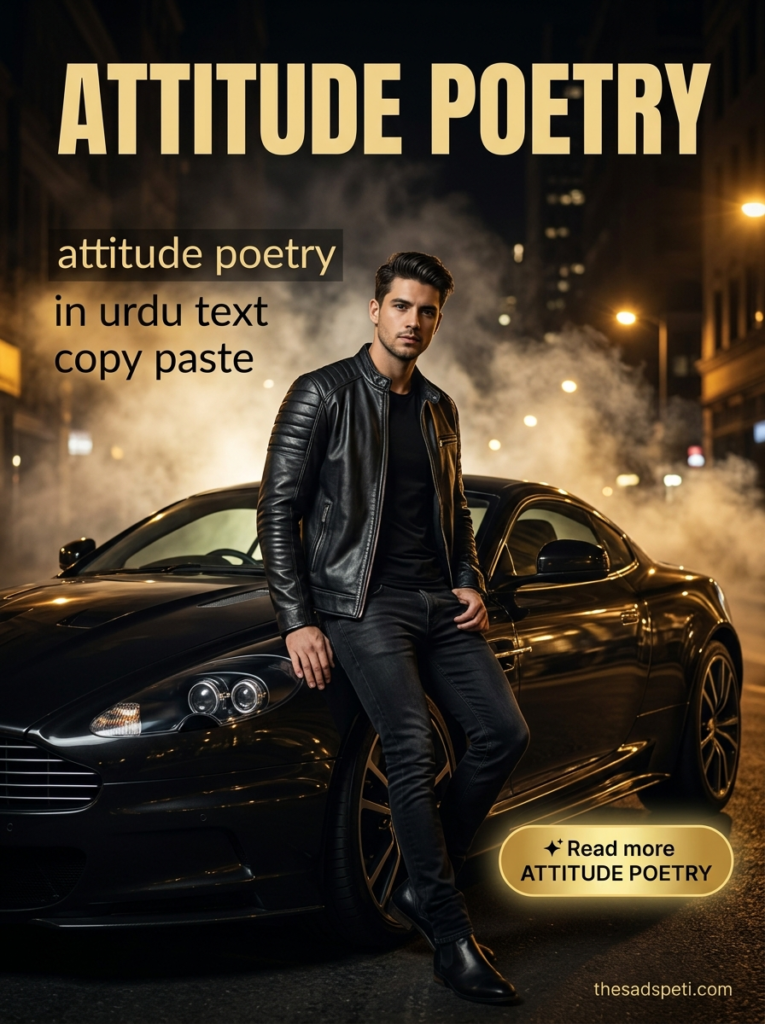 Top Attitude poetry in urdu text copy paste 3 attitude poetry in urdu