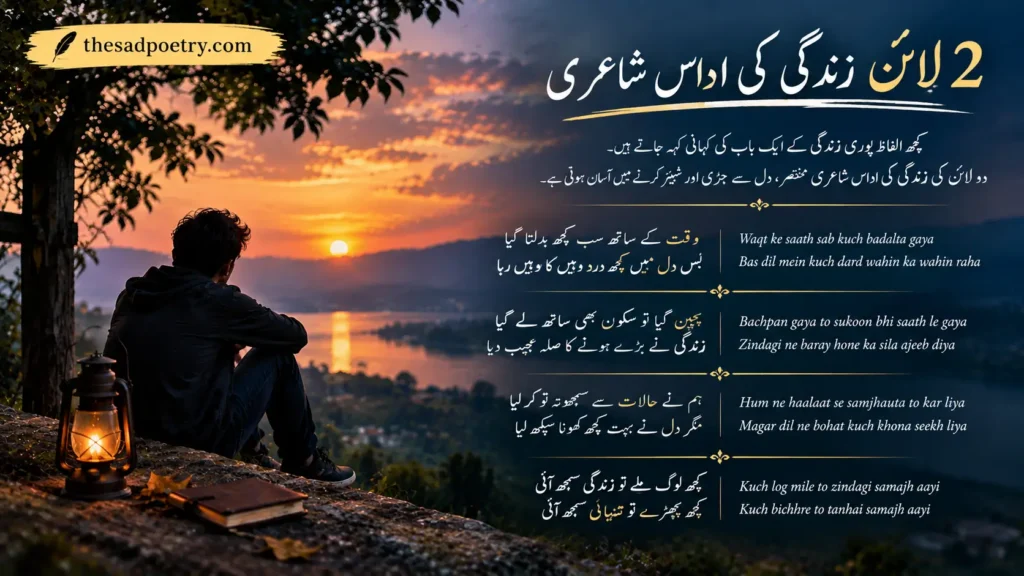 2 Line Life Sad Poetry 