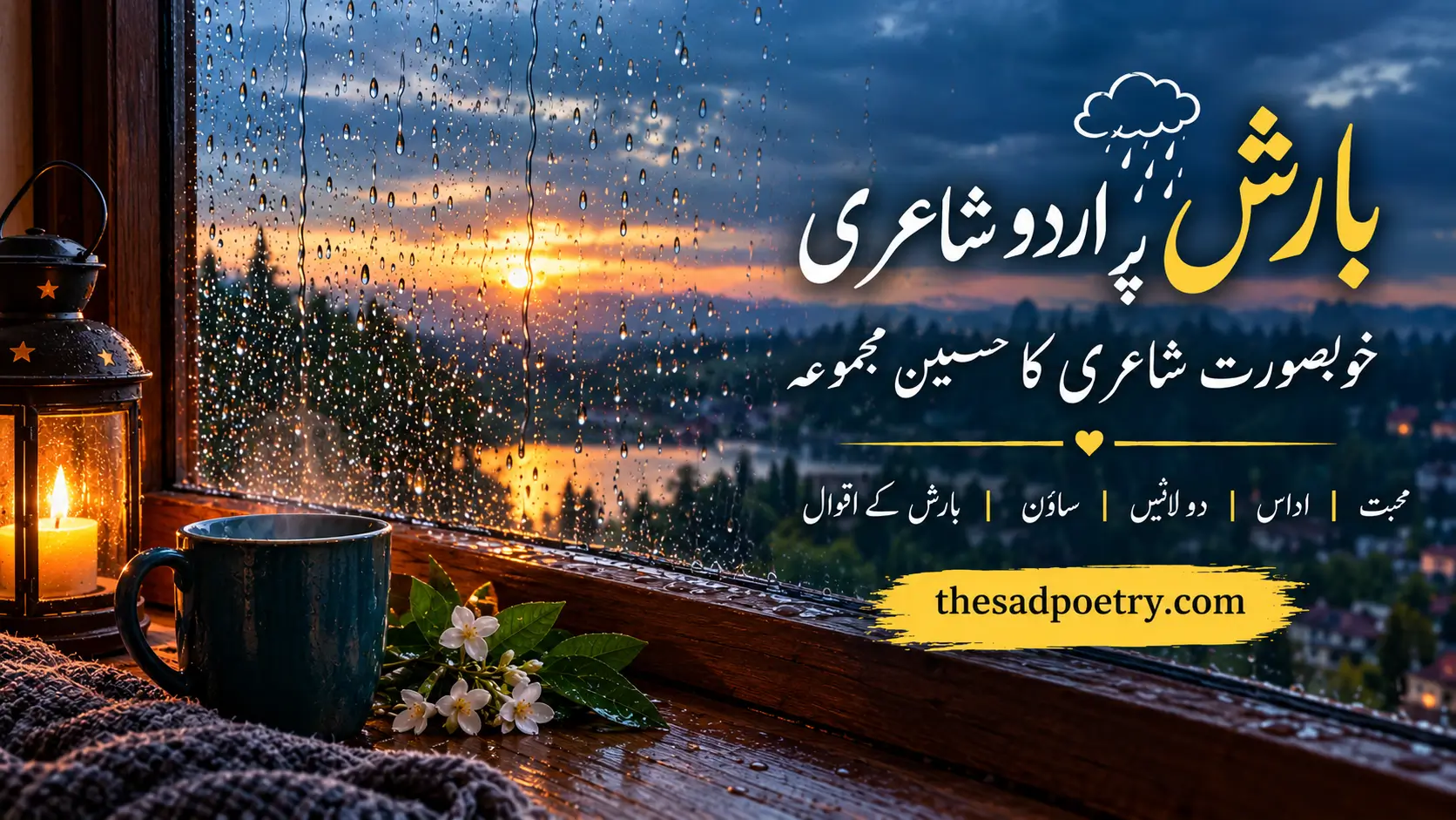 Barish Poetry in Urdu – Beautiful Rain, Love, Sad & 2 Line Poetry