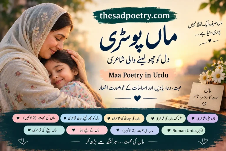 Maa Poetry in Urdu – Heart Touching 2 Lines, Sad, Love & Dua Shayari
