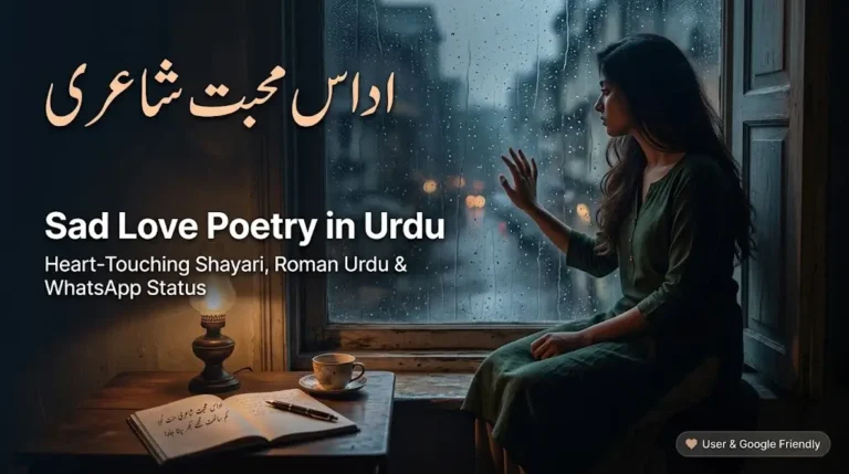 Sad Love Poetry in Urdu – Heart Touching Sad Shayari