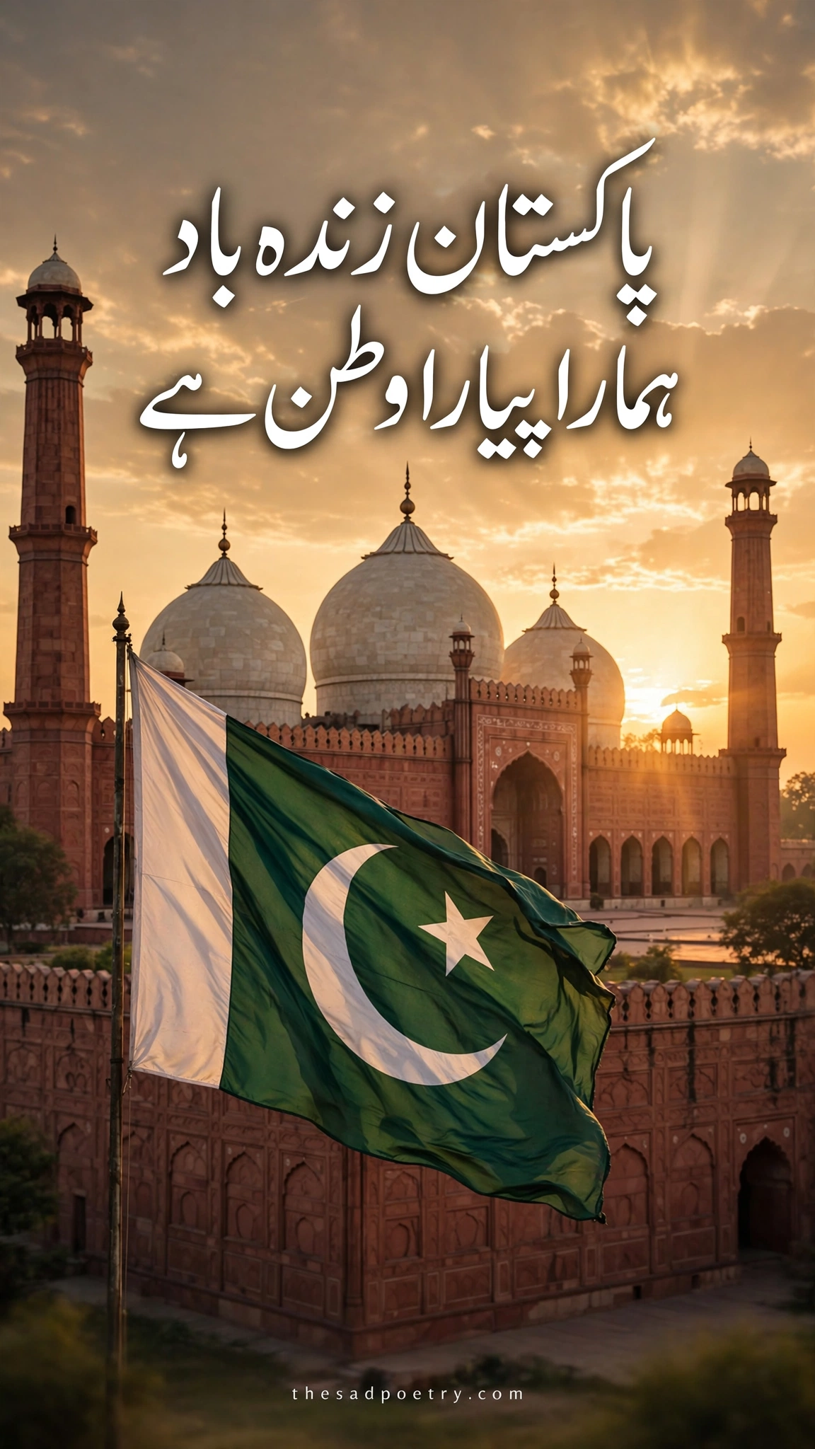 Pakistan Zindabad Poetry in Urdu – 30+ Best Pakistani Shayari in Urdu Text 2 Pakistan Zindabad Poetry in Urdu – 30+ Best Pakistani Shayari in Urdu Text - Downloadable Poetry Image