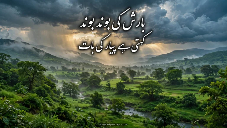 2 Line Barish Poetry in Urdu