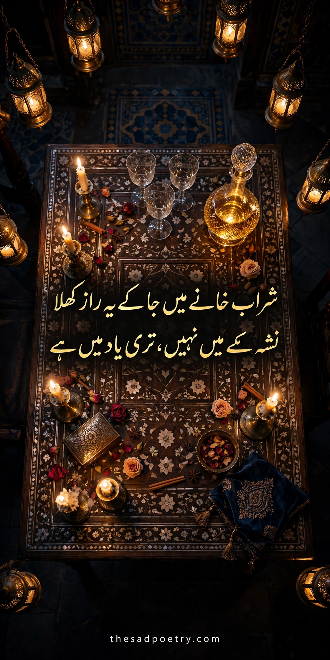 Mirza Ghalib Poetry – 30+ Best Mirza Ghalib Shayari in Urdu Text - Downloadable Poetry Image